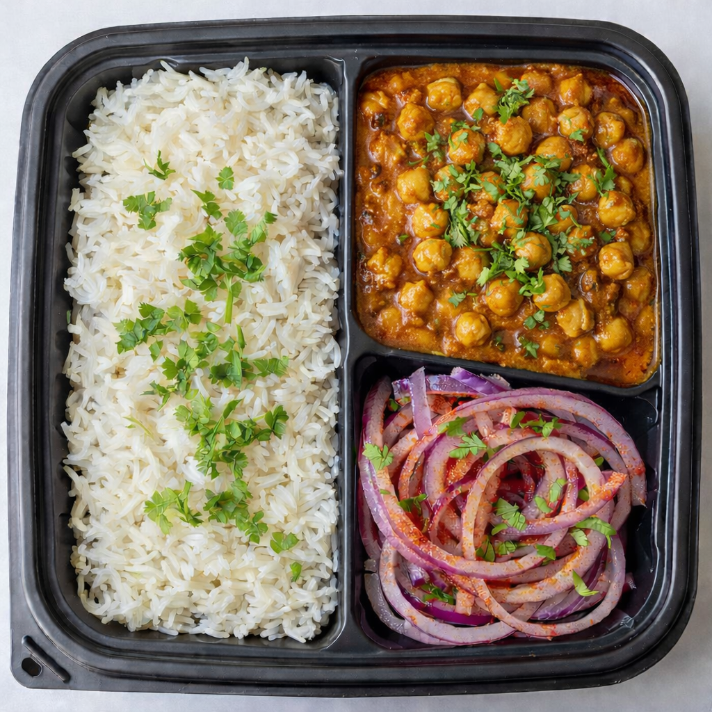Chickpea Curry Platter